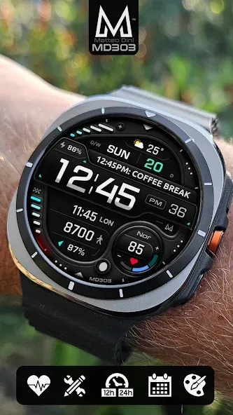 MD303 Digital watch face screenshot 1