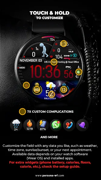 PER23 Platinum Watch Face screenshot 5