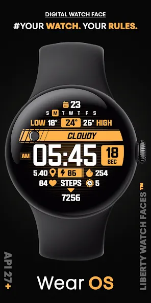 ATHLETIC Digital Watch Face screenshot 2