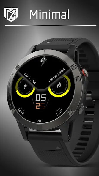 Watch Face Wear OS Minimal screenshot 2