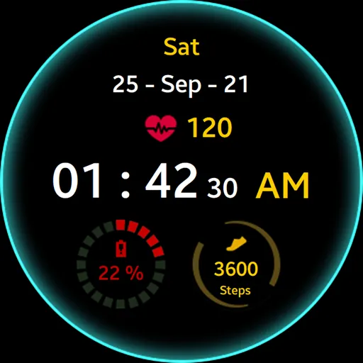 Green Glow Watch Face screenshot 6