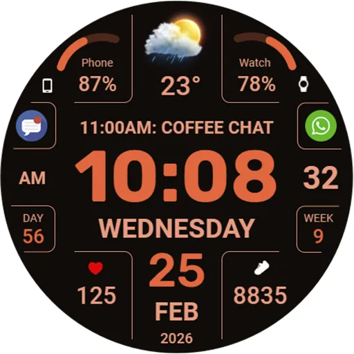 WFP 346 Digital watch face screenshot 44