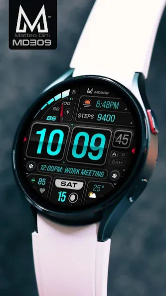 MD309 Digital watchface screenshot 2