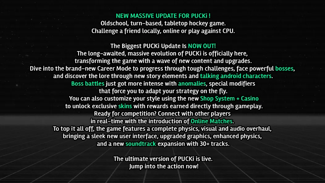 PUCKi: Tabletop Hockey game screenshot 1