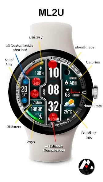 ML2U 273 Watch Face screenshot 2