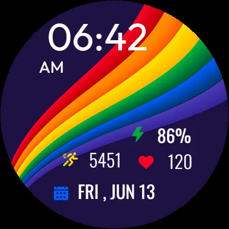 Rainbow Pride Watch Face screenshot 31