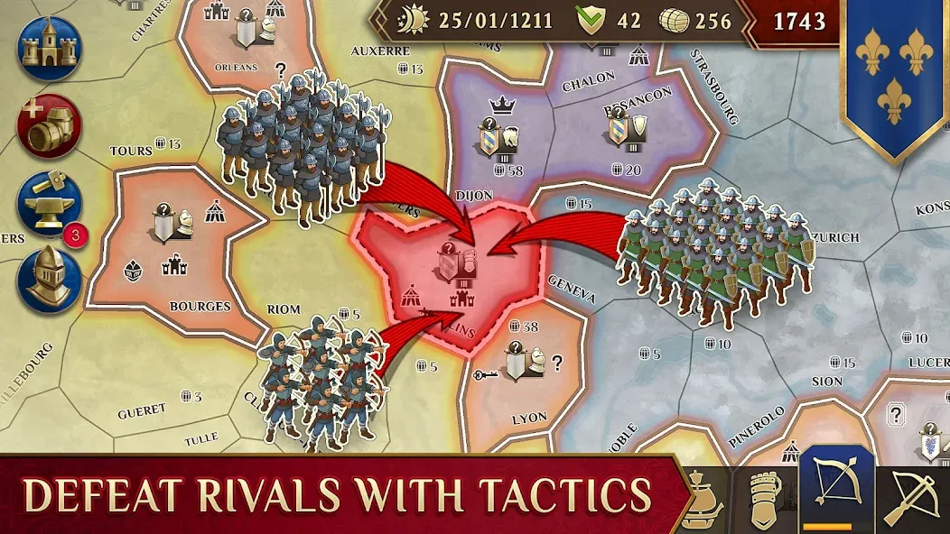 Timelines: Medieval War TBS screenshot 2