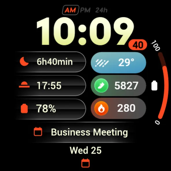 PRADO 92 Weather Watch Face screenshot 11
