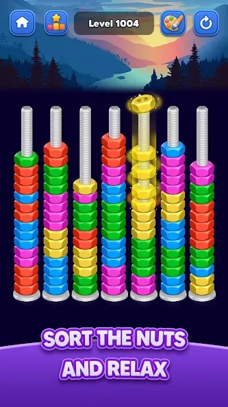 Nut Sort: Color Match Game screenshot 1