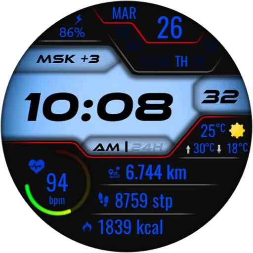 Vexitor Digital Watch Face screenshot 23