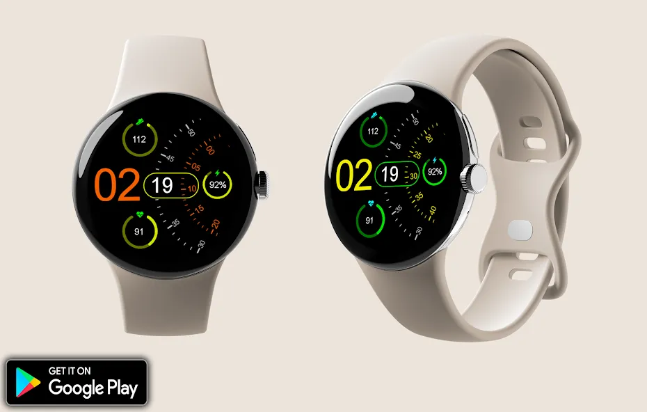 Pixel Rotary URX95 Watch face screenshot 2