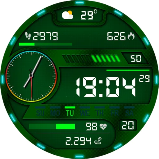Digital Pirun Watch Face screenshot 12