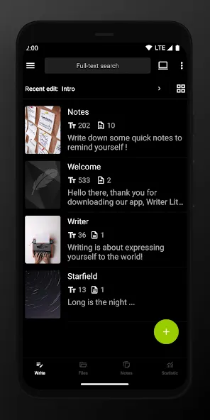 Lite Writer: Writing/Note/Memo screenshot 5