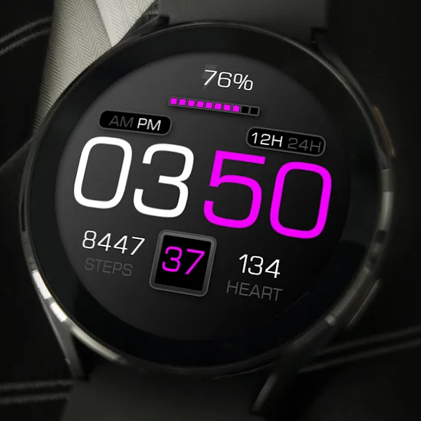 Key079 Digital Watch Face screenshot 4
