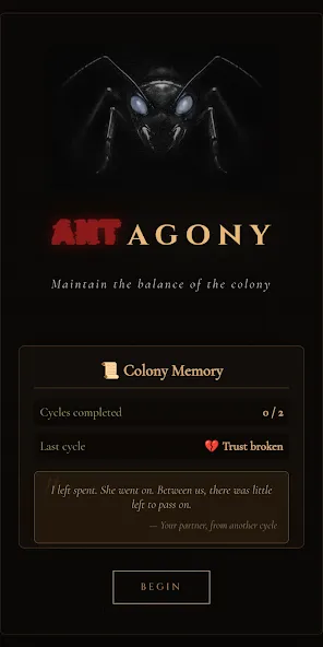 ANTagony - Ant Narrative Game screenshot 8