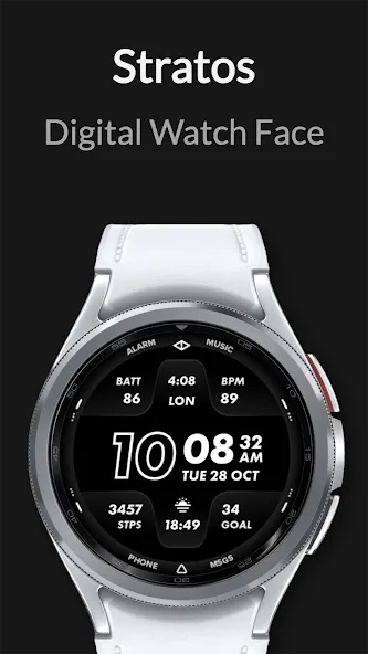 Stratos: Digital Watch Face screenshot 1