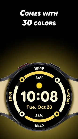 Digital Rings 2 - Watch face screenshot 2