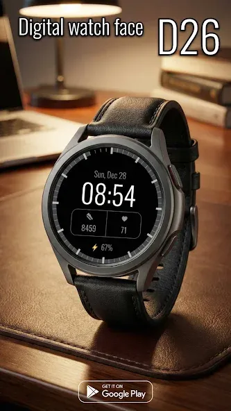 Digital watch face D26 screenshot 6