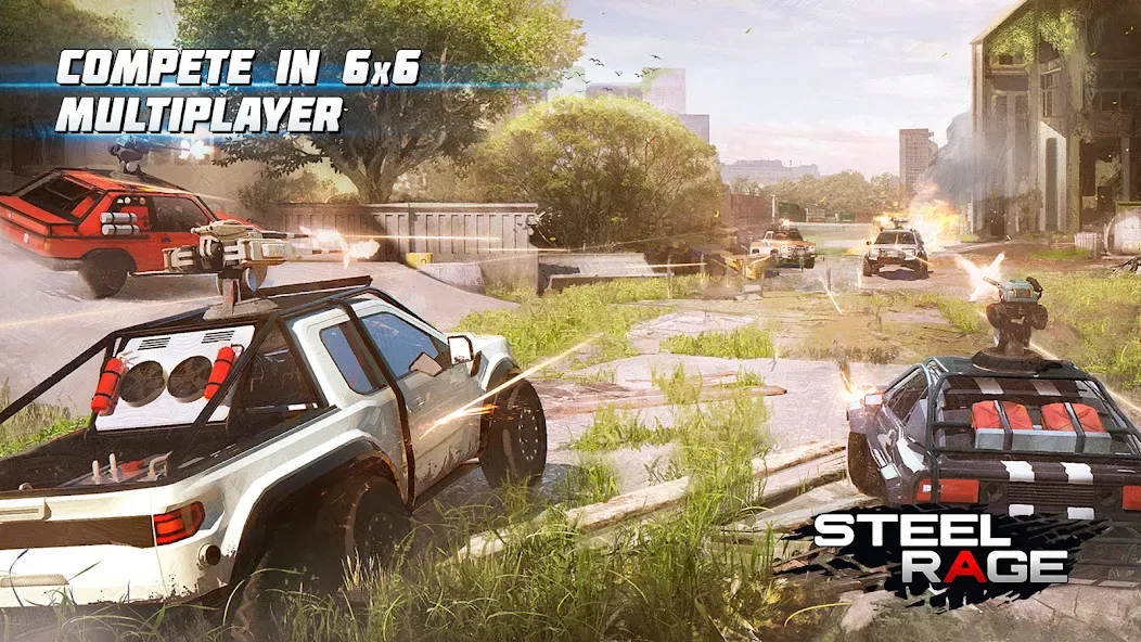 Steel Rage: Mech Cars PvP War screenshot 1