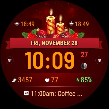 VF01 Christmas Watch Face screenshot 28
