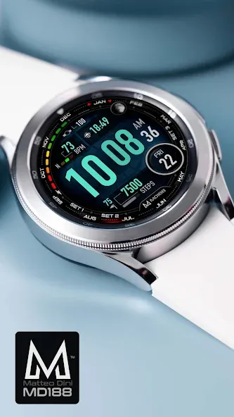 MD188 - Digital watch face screenshot 3