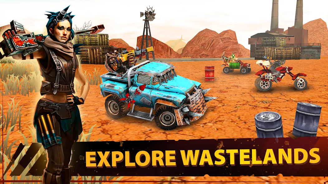 Dead Paradise Car Race Shooter screenshot 2