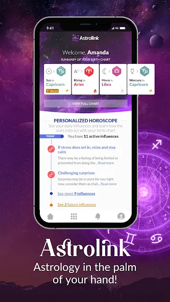 Astrolink: Birth Chart screenshot 1