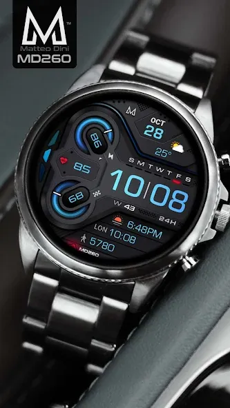 MD260 Digital watch face screenshot 4
