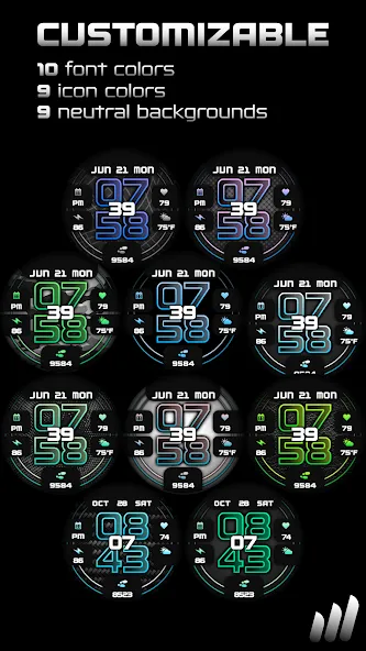 NW Ace Pro Wear OS Watch Face screenshot 2