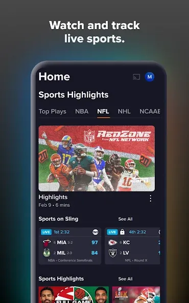Sling: Live TV + Freestream screenshot 2