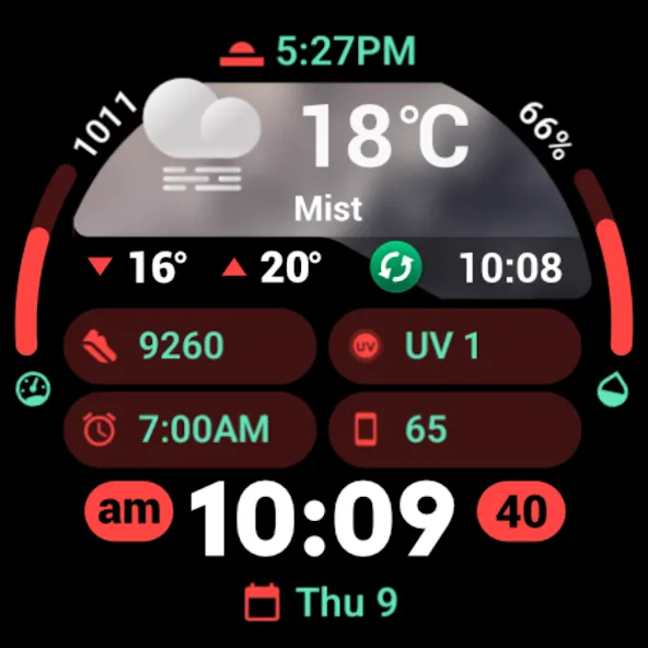 PRADO 95 Weather Watch Face screenshot 12