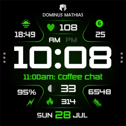 DM093 Futuristic Data Watch screenshot 12