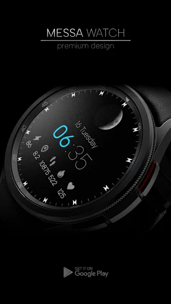 Minimal Watch Face Moon screenshot 4