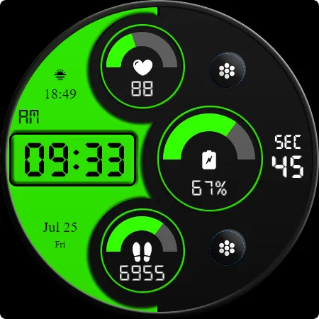 Key WF89 Digital Watch Face screenshot 26