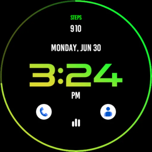 Mango Gradient Watch Face screenshot 5