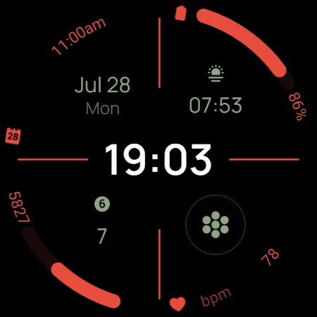 Digital Watchface D12 screenshot 26