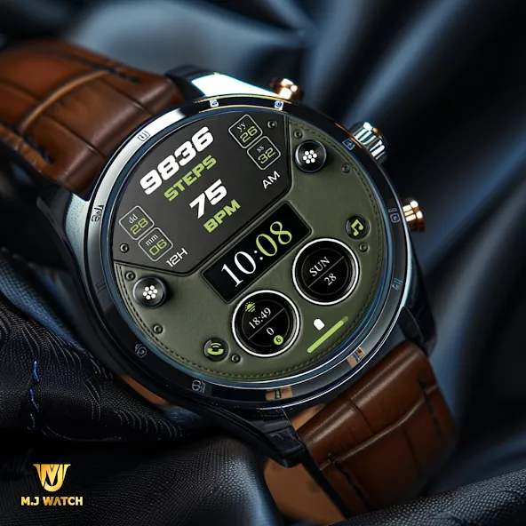 MJ200 Leather Digital Watch screenshot 1