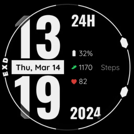 EXD026: Digital Watch Face screenshot 16