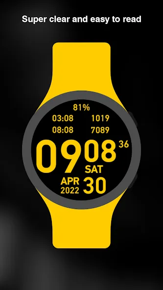 Big Hour Watch Face screenshot 1