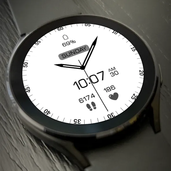 Key063 Analog Watch Face screenshot 2
