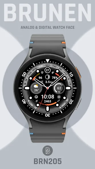 BRN205 : Watch Face screenshot 1