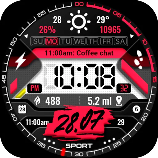 PT16 Digital Watch Face screenshot 31