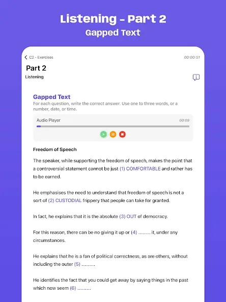 Cambridge C2 Exam Simulator screenshot 14