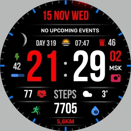 Super INF MOD V2 Watch Face screenshot 30