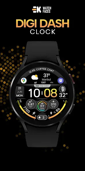 Digi Dash Clock - Watch Face screenshot 17
