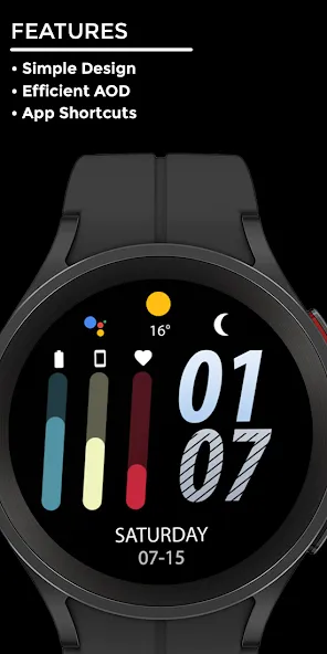Night cut - watch face screenshot 2