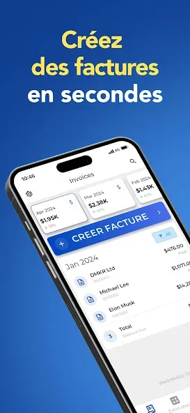 Facture et devis - Invoice Fly screenshot 1