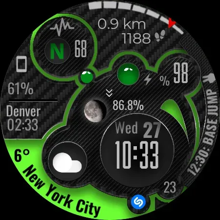 Digital Watch Face CUE104 screenshot 15