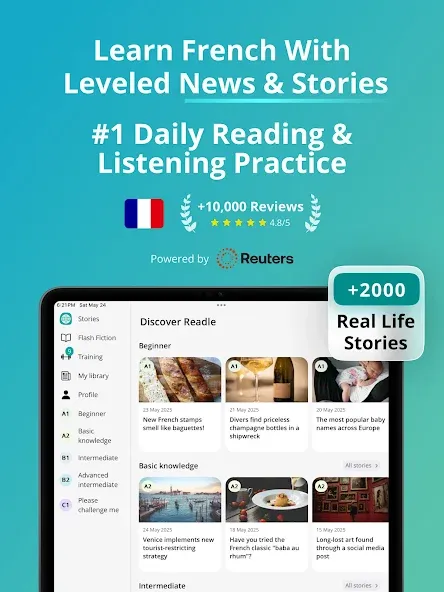 Learn French Daily with Readle screenshot 9