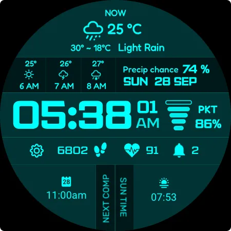Sci-Fi Max Watch Face screenshot 9